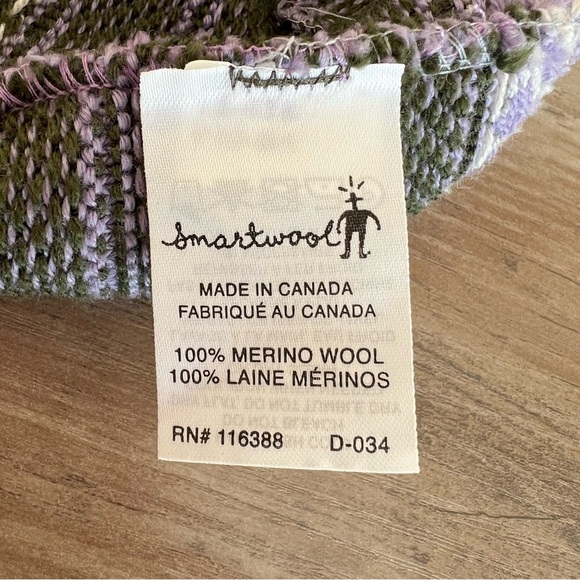 Smartwool Reversible Popcorn Cable Beanie Women’s OS 100% Merino Wool Purple - Picture 9 of 12